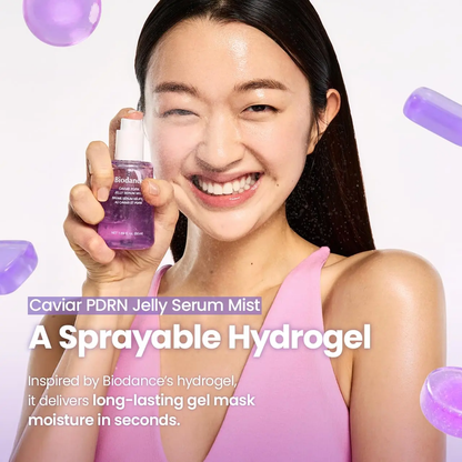 🔥[5𝟎% 𝐎𝐅𝐅 𝐋𝐀𝐒𝐓 𝐓𝐇𝐑𝐄𝐄 𝐃𝐀𝐘𝐒][Biodance Official] Caviar PDRN Jelly Serum Mist | Hydrating Face Mist, Revitalizing & Radiance Face Spray, Sprayable Hydrogel, Travel Essentials & Self Care Gifts for Women, Korean Skin Care-JKL