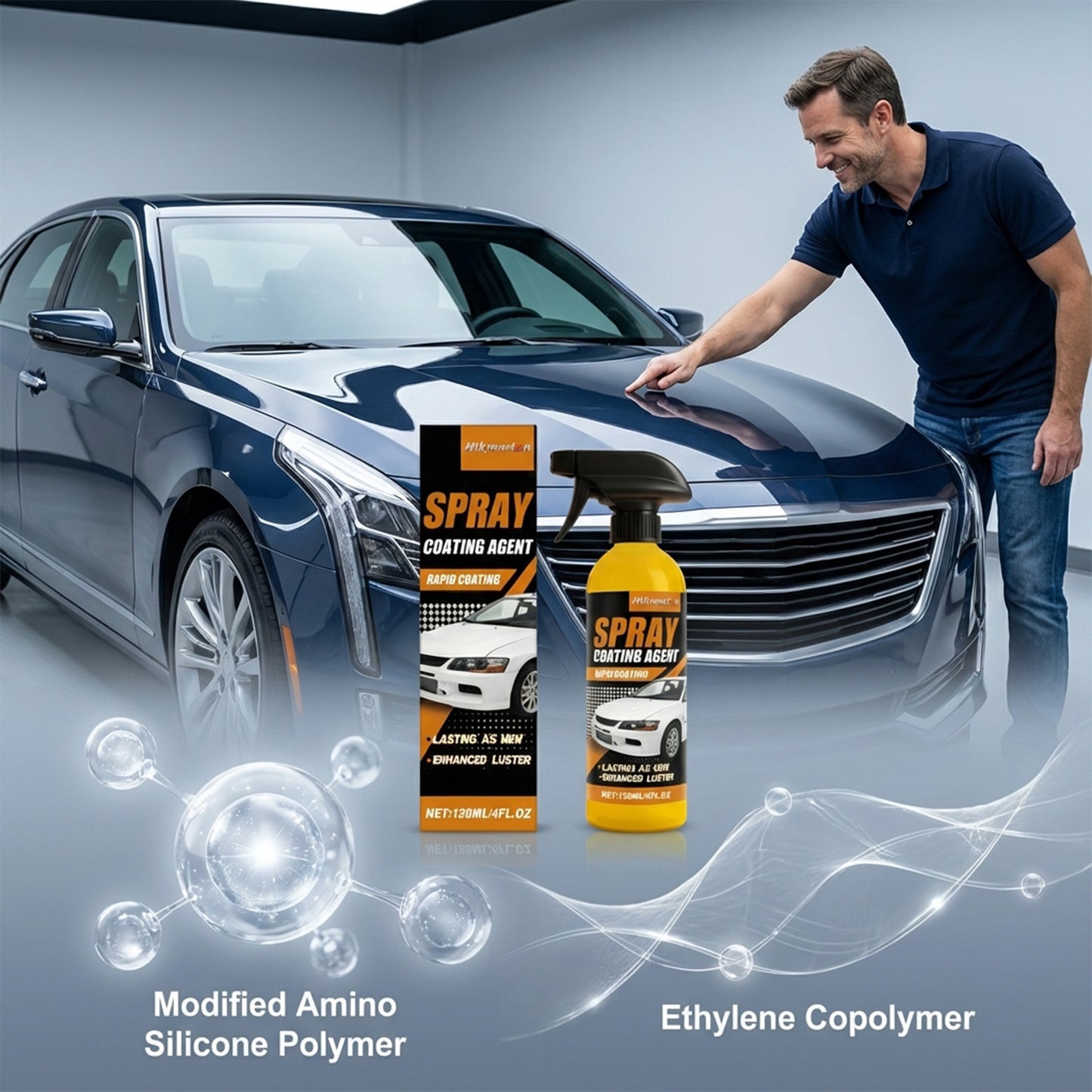 🔥[5𝟎% 𝐎𝐅𝐅 𝐋𝐀𝐒𝐓 𝐓𝐇𝐑𝐄𝐄 𝐃𝐀𝐘𝐒]NUAN nano car coating spray-Ultra Hydrophobic Spray, Long-Lasting Gloss & Paint Protection Against Aging!-JKL