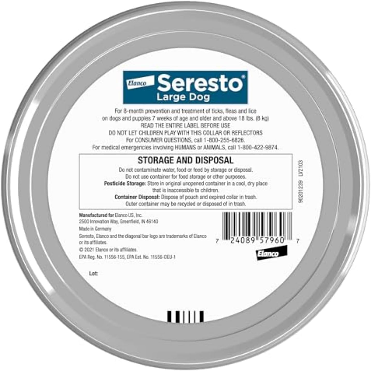 🔥[5𝟎% 𝐎𝐅𝐅 𝐋𝐀𝐒𝐓 𝐓𝐇𝐑𝐄𝐄 𝐃𝐀𝐘𝐒]Seresto Flea & Tick Collar For Dogs Over 18 lbs., Treatment & Prevention, Vet-Recommend, 8 Month Protection-JKL