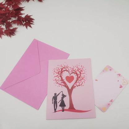 🔥[60% 𝐎𝐅𝐅 𝐋𝐀𝐒𝐓 𝐓𝐇𝐑𝐄𝐄 𝐃𝐀𝐘𝐒]Pop Up Anniversary Card, 3D Valentine's Day Anniversary Card with Love Tree & Hearts - Wedding Card for Wife, Husband, or Couple | Romantic Gift for Anniversary, Valentine's, Birthday-LU