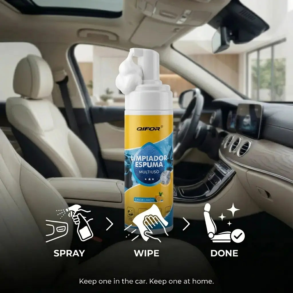 🔥[5𝟎% 𝐎𝐅𝐅 𝐋𝐀𝐒𝐓 𝐓𝐇𝐑𝐄𝐄 𝐃𝐀𝐘𝐒]QIFOR 4-in-1 Multi-Enzyme Foam Spray Cleaner - Heavy Duty Deep Cleaning House & Car Detailing Products, Stain Removal for Car Interior & Sofa,summervibes outdoorfun-JKL