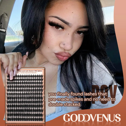 🔥[5𝟎% 𝐎𝐅𝐅 𝐋𝐀𝐒𝐓 𝐓𝐇𝐑𝐄𝐄 𝐃𝐀𝐘𝐒]Manga Lash Clusters with Spikes, Pre-Spiked Wispy Cluster Eyelash Extensions, Fluffy Anime Eyelash Clusters, Reusable Faux Mink Fairy Individual Lash Extensions, D-Curve, 12–18 mm, 204 Pieces – Cosmetics, Makeup-JKL