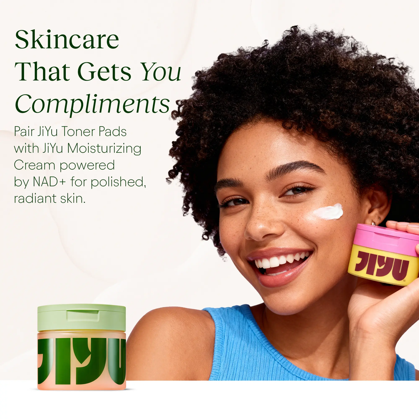 🔥[5𝟎% 𝐎𝐅𝐅 𝐋𝐀𝐒𝐓 𝐓𝐇𝐑𝐄𝐄 𝐃𝐀𝐘𝐒]JiYu Korean Skincare Glow-Up Bundle - Toner Pads & NAD+ Anti-Aging Moisturizing Cream - Maximum Hydration, Eliminate Dark Spots, Reduce Wrinkles-JKL