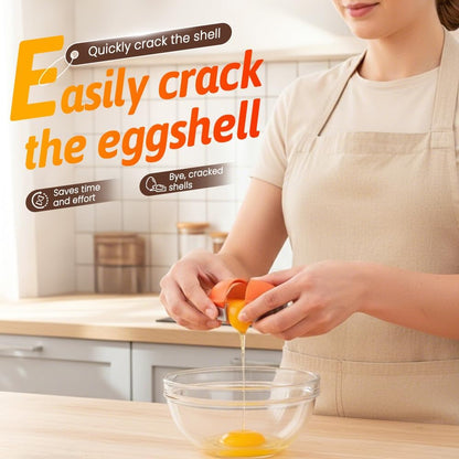 🔥[5𝟎% 𝐎𝐅𝐅 𝐋𝐀𝐒𝐓 𝐓𝐇𝐑𝐄𝐄 𝐃𝐀𝐘𝐒]2026 New Egg Shell Opener, Stainless Steel Egg Cracker Tool, Multifunctional Egg Shell Opener for Raw & Hard-Boiled Eggs, Handheld Kitchen Gadget for Easy Peeling & Separating-JKL