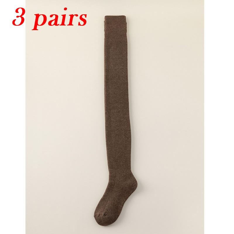 3-Pair Women's Heavy Duty Thermal Over-the-Knee socks - Extreme Cold Weather - Thick Insulated Leg Warmers, Everyday & Special Occasions, Winter Socks, Occasion Wear Warmth, Ribbed Cuff Warmth, Warm Weather Gear, Plush Fabric Interior-OA