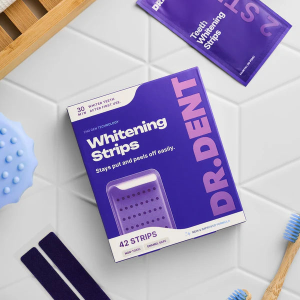 [NEW] Experience our new and improved Purple Teeth Whitening Strips. With the new PAP formula your teeth will shine brighter than ever before.-BP
