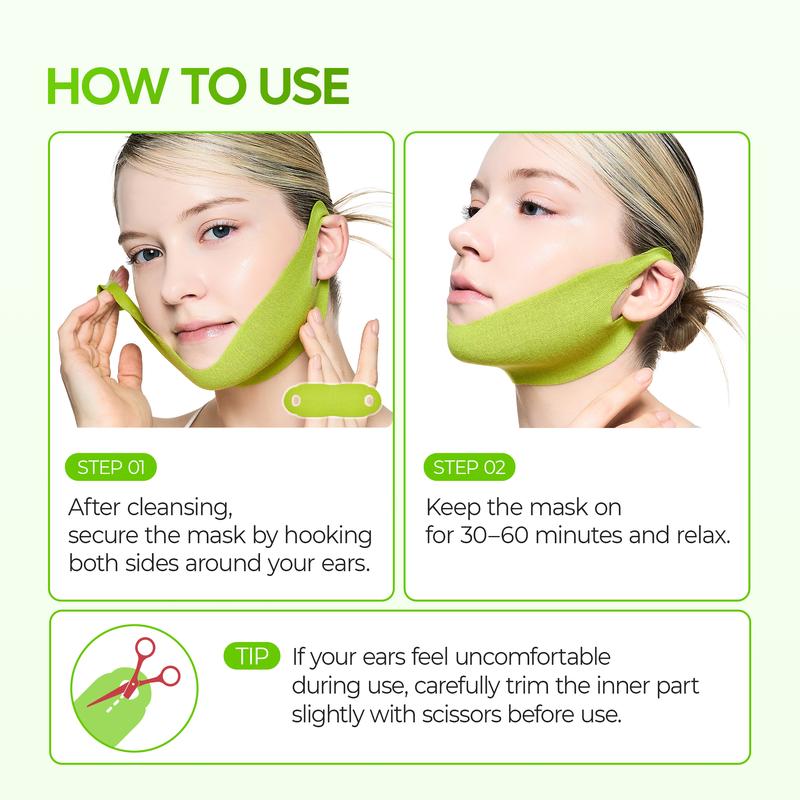 CACTOX V-LIFTING MEWING BAND with Cactus Cooling Reduce Puffiness & Pore Tightening for Visible Pore Care Skin Repair-OA