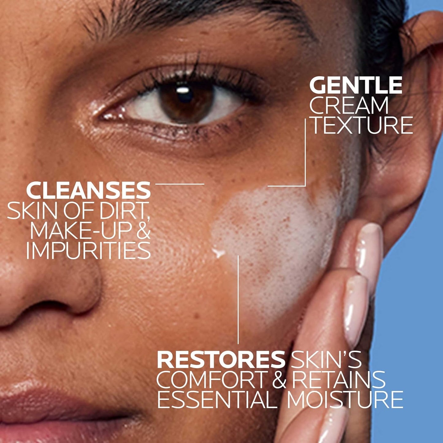 🔥[5𝟎% 𝐎𝐅𝐅 𝐋𝐀𝐒𝐓 𝐓𝐇𝐑𝐄𝐄 𝐃𝐀𝐘𝐒]La Roche-Posay Toleriane Hydrating Gentle Face Cleanser, Hydrating Facial Cleanser With Niacinamide + Ceramides, Daily Face Wash For Dry Skin To Normal Skin, Sensitive Skin Tested, Fragrance Free-JKL