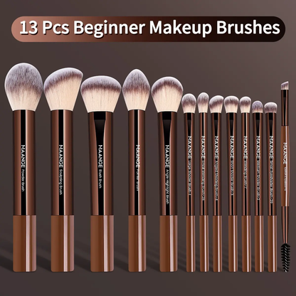 🔥[5𝟎% 𝐎𝐅𝐅 𝐋𝐀𝐒𝐓 𝐓𝐇𝐑𝐄𝐄 𝐃𝐀𝐘𝐒]Professional Makeup Brush Set, Cosmetic Brush Set, Metal Frame, Multiple Brushes Including Eyeshadow, Blush, Foundation, Perfect for Women & Girls-JKL