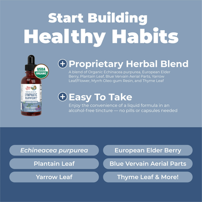 🔥[5𝟎% 𝐎𝐅𝐅 𝐋𝐀𝐒𝐓 𝐓𝐇𝐑𝐄𝐄 𝐃𝐀𝐘𝐒]MaryRuth's Lymphatic Support Herbal Blend Liquid Drops - USDA Organic - Echinacea & Elderberry - Blue Vervain - Vegan - 30 Servings-JKL