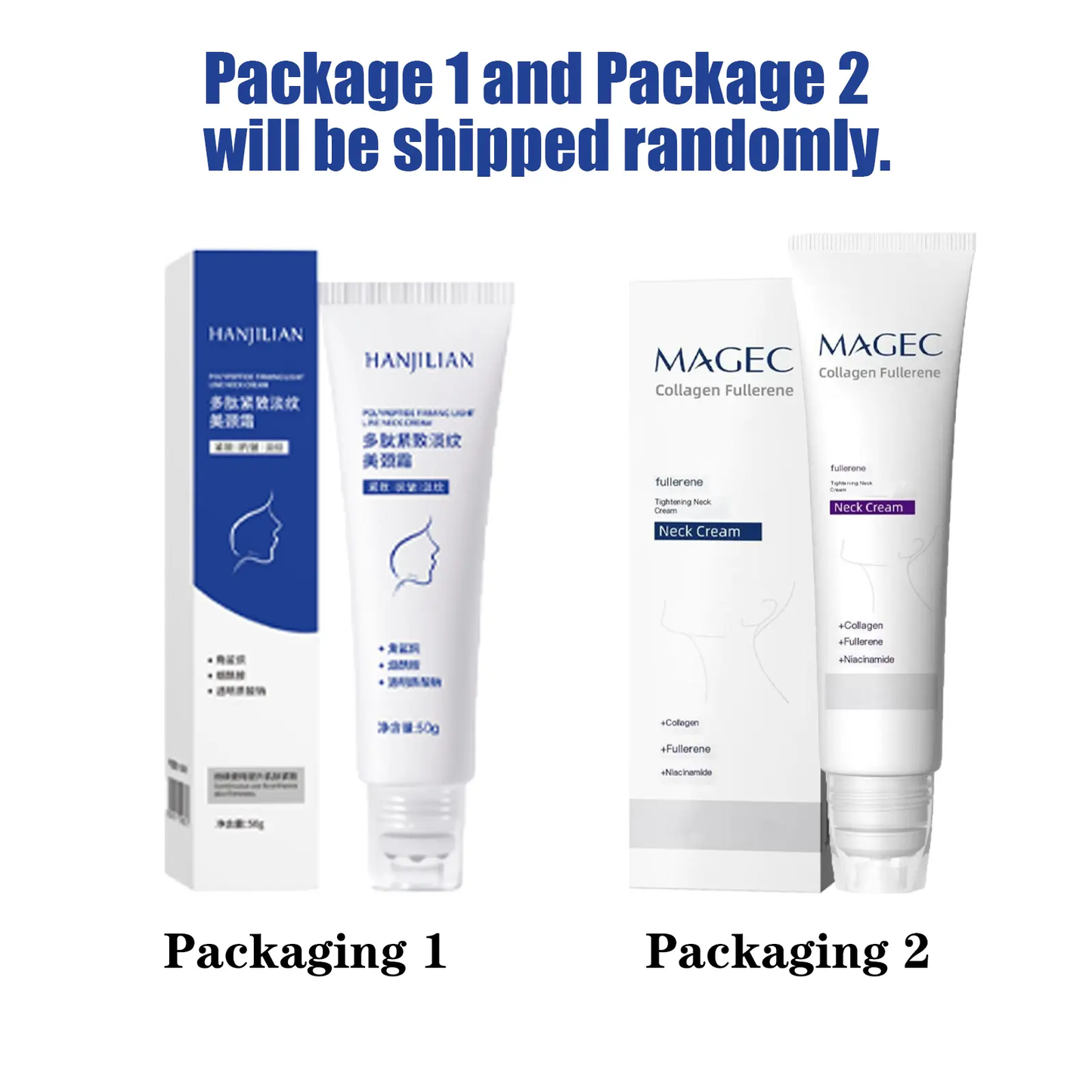 🔥[5𝟎% 𝐎𝐅𝐅 𝐋𝐀𝐒𝐓 𝐓𝐇𝐑𝐄𝐄 𝐃𝐀𝐘𝐒]Reduces Wrinkles and Double Chin,Five Rollers for All Around Massage,Neck Firming Cream,Collagen Neck Cream,Relieves Edema,Suitable for Wrinkled Skin,with Hyaluronic Acid,VitaminC+E.（Two-pack）-JKL