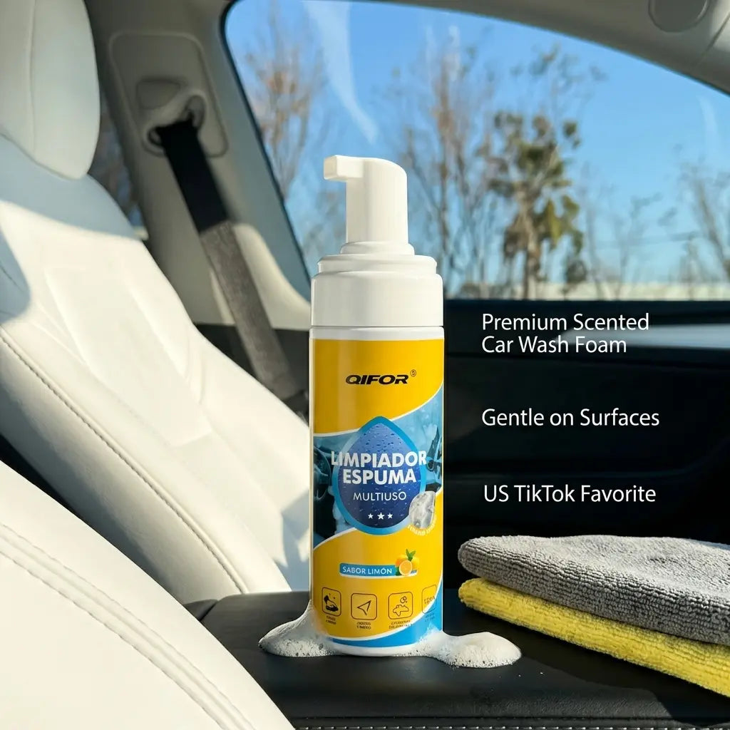 🔥[5𝟎% 𝐎𝐅𝐅 𝐋𝐀𝐒𝐓 𝐓𝐇𝐑𝐄𝐄 𝐃𝐀𝐘𝐒]QIFOR 4-in-1 Multi-Enzyme Foam Spray Cleaner - Heavy Duty Deep Cleaning House & Car Detailing Products, Stain Removal for Car Interior & Sofa,summervibes outdoorfun-JKL