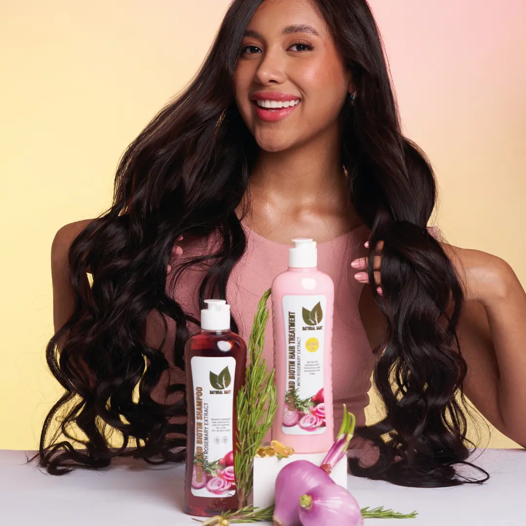 🔥[5𝟎% 𝐎𝐅𝐅 𝐋𝐀𝐒𝐓 𝐓𝐇𝐑𝐄𝐄 𝐃𝐀𝐘𝐒]Natural Sant Onion, Rosemary and BiotinShampoo & Treatment (16 FI Oz/500 ml)Conditioning Restorative-JKL