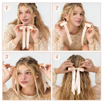 🔥[5𝟎% 𝐎𝐅𝐅 𝐋𝐀𝐒𝐓 𝐓𝐇𝐑𝐄𝐄 𝐃𝐀𝐘𝐒]Magnetic Bow Clip, Magnetic Hair Clips for Women Girls, Strong Hold Magnetics Claw Clips, Seamless 2-in-1 Design for Salon, Home & Everyday Hair styling, Intuitive, No Slip,Valentine's Day gift-JKL