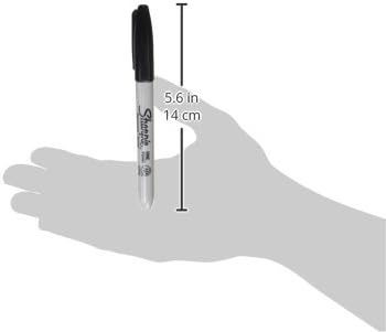 🔥[5𝟎% 𝐎𝐅𝐅 𝐋𝐀𝐒𝐓 𝐓𝐇𝐑𝐄𝐄 𝐃𝐀𝐘𝐒]Sharpie Permanent Markers, Fine Tip, Black, 12 Count - Office Supplies, Quick Drying, Fade Resistant, For Wood, Plastic, Paper, Metal, And More-JKL