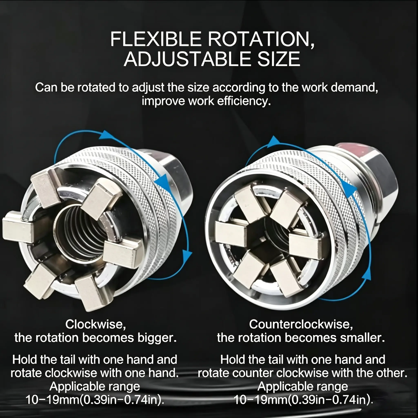 🔥[5𝟎% 𝐎𝐅𝐅 𝐋𝐀𝐒𝐓 𝐓𝐇𝐑𝐄𝐄 𝐃𝐀𝐘𝐒]Multi-Function Universal Socket Wrench Tool - Universal Maintenance Tool, Adjustable Universal Socket Wrench, Universal Socket Tool for 3/8" Drive Ratchet Torque Wrench & Power Drill (Connecting rod random color)-JKL