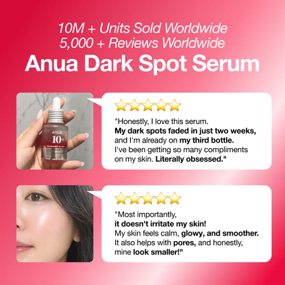 🔥[5𝟎% 𝐎𝐅𝐅 𝐋𝐀𝐒𝐓 𝐓𝐇𝐑𝐄𝐄 𝐃𝐀𝐘𝐒][Anua] Dark Spot Correcting Serum : 10%Niacinamide+ 4% Tranexamic Acid 1.01 fl.oz.(30ml) | Niacinamide Serum, PM Skincareproduct, Hyperpigmentation, Brightening-JKL