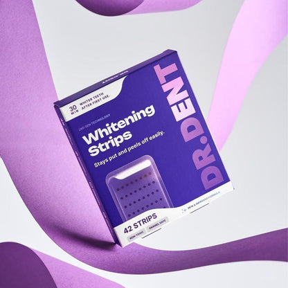 Purple Teeth Whitening Strips - 7/21 Whitening Sessions - Safe for Enamel - Non Sensitive Teeth Whitening - Peroxide-Free-VIP