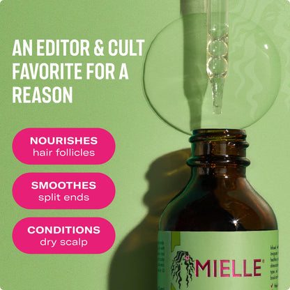 🔥[5𝟎% 𝐎𝐅𝐅 𝐋𝐀𝐒𝐓 𝐓𝐇𝐑𝐄𝐄 𝐃𝐀𝐘𝐒]Mielle Organics Rosemary & Mint Hair Oil - Strengthening Biotin Oil Infused Frizzy & Damaged Hair Care - Split Ends & Dry Scalp Treatment to Support Longer, Healthier Strands, 2oz-JKL