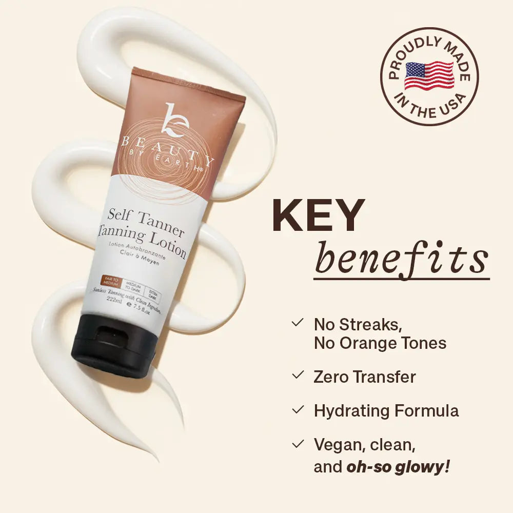 🔥[5𝟎% 𝐎𝐅𝐅 𝐋𝐀𝐒𝐓 𝐓𝐇𝐑𝐄𝐄 𝐃𝐀𝐘𝐒] Self Tanner Body Lotion - Best Gradual Natural Bronzed Sunless Hydrating Streak Free Tanning Glow Made in USA, Vegan Cruelty Free Pregnancy Safe-JKL