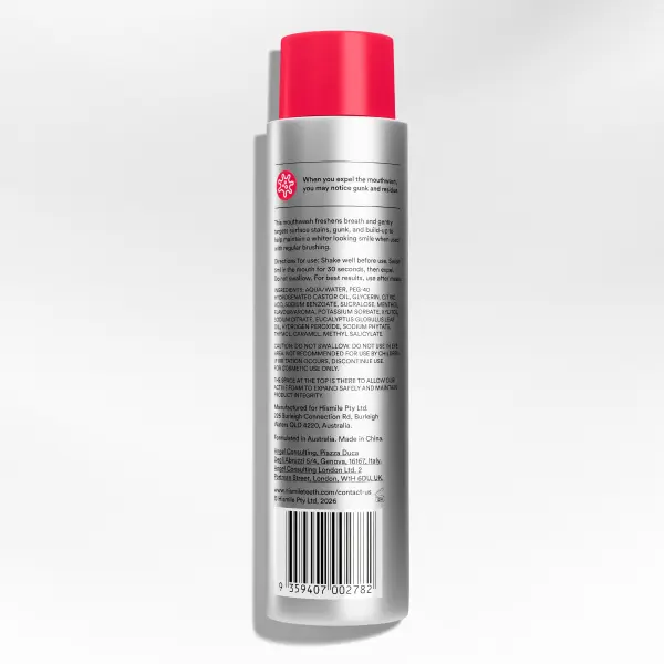 🔥[5𝟎% 𝐎𝐅𝐅 𝐋𝐀𝐒𝐓 𝐓𝐇𝐑𝐄𝐄 𝐃𝐀𝐘𝐒]Hismile iD Stain Whitening Mouthwash for White Teeth, Freshens Breath with Essential Oils 237ml-JKL