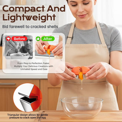 🔥[5𝟎% 𝐎𝐅𝐅 𝐋𝐀𝐒𝐓 𝐓𝐇𝐑𝐄𝐄 𝐃𝐀𝐘𝐒]2026 New Egg Shell Opener, Stainless Steel Egg Cracker Tool, Multifunctional Egg Shell Opener for Raw & Hard-Boiled Eggs, Handheld Kitchen Gadget for Easy Peeling & Separating-JKL