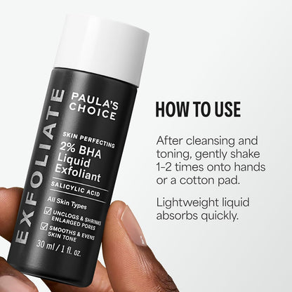 🔥[5𝟎% 𝐎𝐅𝐅 𝐋𝐀𝐒𝐓 𝐓𝐇𝐑𝐄𝐄 𝐃𝐀𝐘𝐒]Paula's Choice SKIN PERFECTING 2% BHA Liquid Exfoliant with Salicylic Acid, Facial Polish for Enlarged Pores, Wrinkles & Fine Lines, Suitable for Blackhead-Prone Skin, Fragrance-Free-JKL