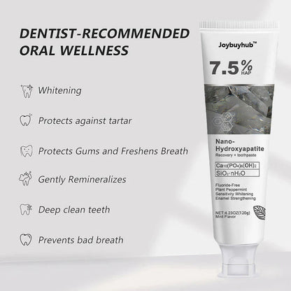 🔥Ends Tonight: Get 60% OFF Before It’s Gone!🎁 Joybuyhub™ Fluoride-Free Hydroxyapatite Toothpaste – Gentle Whitening & Enamel Strength for Sensitive Teeth-OA