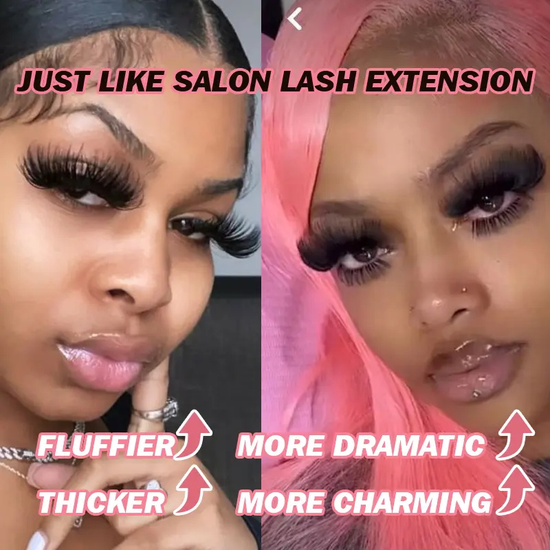 🔥[5𝟎% 𝐎𝐅𝐅 𝐋𝐀𝐒𝐓 𝐓𝐇𝐑𝐄𝐄 𝐃𝐀𝐘𝐒]16-25mm Fluffy Lash Clusters 300D High-Density Soft D-Curl Individual Mega Volume Lashes for Beginners Makeup Lightweight Plant Fiber Easy Application-JKL