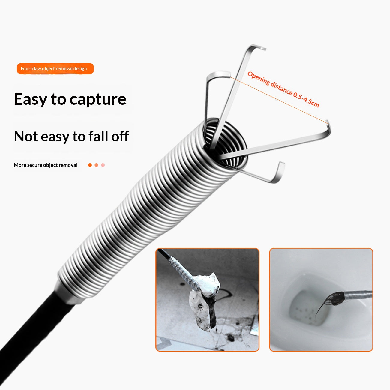 🔥[55% 𝐎𝐅𝐅 𝐋𝐀𝐒𝐓 𝐓𝐇𝐑𝐄𝐄 𝐃𝐀𝐘𝐒]Sewer Dredger Spring Pipe Dredging Tool Household Hair Cleaner Drain Clog Remover Cleaning Tools Household For Kitchen Sink Kitchen Gadgets-LU