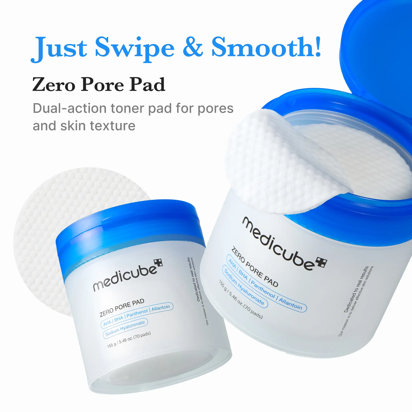 🔥[5𝟎% 𝐎𝐅𝐅 𝐋𝐀𝐒𝐓 𝐓𝐇𝐑𝐄𝐄 𝐃𝐀𝐘𝐒][medicube] Zero Pore Pads (AHA + BHA) IKorean No.1 Viral Toner Pads-JKL