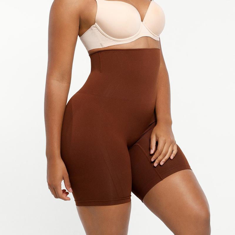 Shapewear Sculpting Shorts for Women Seamless High Waisted Body Shaper Thigh Slimming Underwear-OA
