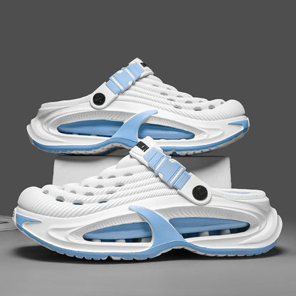 Summer Men's Clogs Outdoor Thick Sole Non-Slip Odor Resistant Durable Quick Drying Soft Beach Sandals-OA