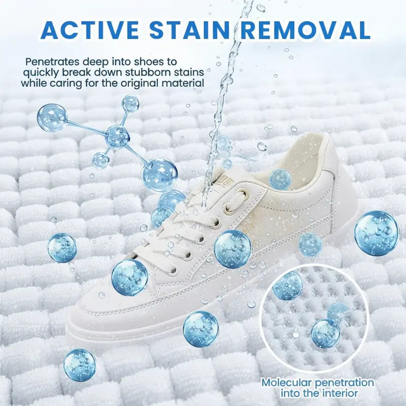 [55% Off Mega Sale]White Shoe Cleaner Cream Multipurpose No-Wash Solid Comes with Sponge Removes Stains Ideal for Leather Silicone Car Interiors Mild Non-Irritating Eco-Friendly-VIP