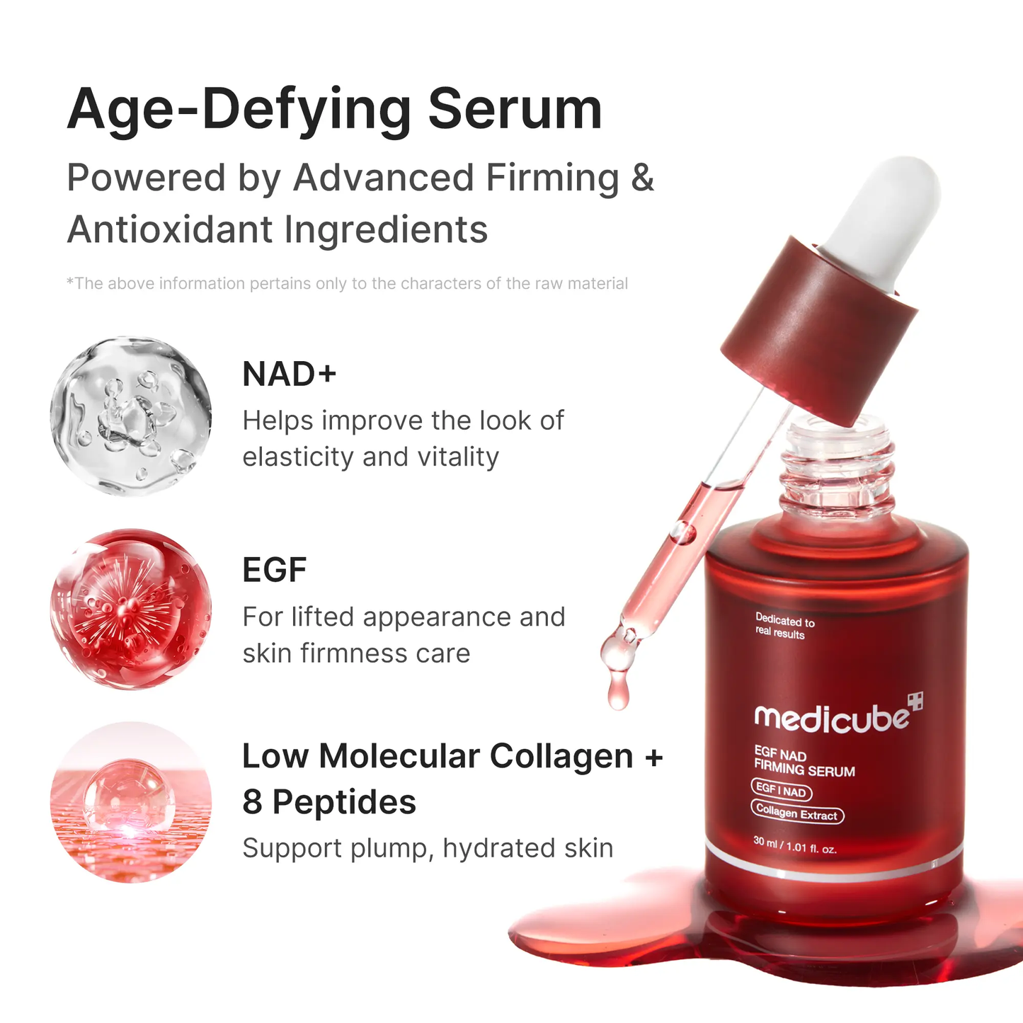 🔥[5𝟎%][NEW]NAD+ EGF Firming Serum | NAD+, EGF, Collagen Extract, Anti-aging, Plumping, Radiance Boosting Serum | Cares for Look of Fine Lines, Skin Elasticity & Firmness For Youthful-looking Skin (30ml / 1.01 fl. oz.) | Korean Skincare, K-Beauty-JKL