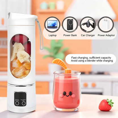 🔥[5𝟎% 𝐎𝐅𝐅 𝐋𝐀𝐒𝐓 𝐓𝐇𝐑𝐄𝐄 𝐃𝐀𝐘𝐒]Ultimate Portable Blender! USB Rechargeable & Compact for Smoothies On-The-Go - Perfect Travel, Back To School & Gym! Leak Proof Design, Makes Shakes & Baby Food in Seconds cup juicer rechargeable mini blender vegetable-JKL