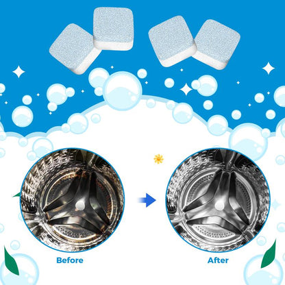 🔥[7𝟎% 𝐎𝐅𝐅 𝐋𝐀𝐒𝐓 𝐓𝐇𝐑𝐄𝐄 𝐃𝐀𝐘𝐒]Washing Machine Cleaner Descaler 12 Pack - Deep Cleaning Tablets For HE Front Loader & Top Load Washer, Septic Safe Eco-Friendly Deodorizer, Clean Inside Drum And Laundry Tub Seal - 12 Month Supply-LP