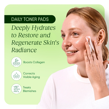 🔥[5𝟎% 𝐎𝐅𝐅 𝐋𝐀𝐒𝐓 𝐓𝐇𝐑𝐄𝐄 𝐃𝐀𝐘𝐒]JiYu Korean Skincare Glow-Up Bundle - Toner Pads & NAD+ Anti-Aging Moisturizing Cream - Maximum Hydration, Eliminate Dark Spots, Reduce Wrinkles-JKL