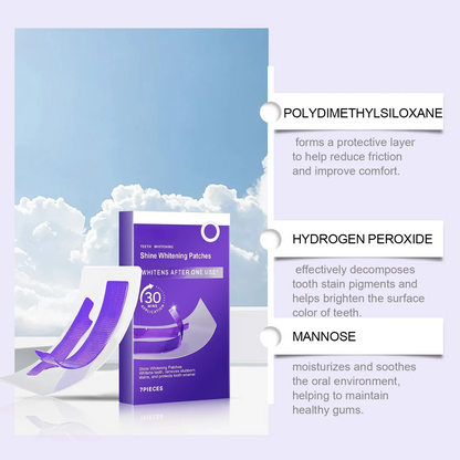 [🔥Annual Winter Warehouse Sale] Purple Whitening Strips, Your teeth will shine brighter than ever before-EQ