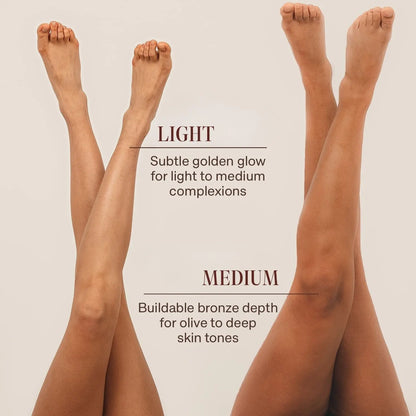 🔥[5𝟎% 𝐎𝐅𝐅 𝐋𝐀𝐒𝐓 𝐓𝐇𝐑𝐄𝐄 𝐃𝐀𝐘𝐒] Self Tanner Body Lotion - Best Gradual Natural Bronzed Sunless Hydrating Streak Free Tanning Glow Made in USA, Vegan Cruelty Free Pregnancy Safe-JKL