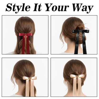 🔥[5𝟎% 𝐎𝐅𝐅 𝐋𝐀𝐒𝐓 𝐓𝐇𝐑𝐄𝐄 𝐃𝐀𝐘𝐒]Magnetic Bow Clip, Magnetic Hair Clips for Women Girls, Strong Hold Magnetics Claw Clips, Seamless 2-in-1 Design for Salon, Home & Everyday Hair styling, Intuitive, No Slip,Valentine's Day gift-JKL