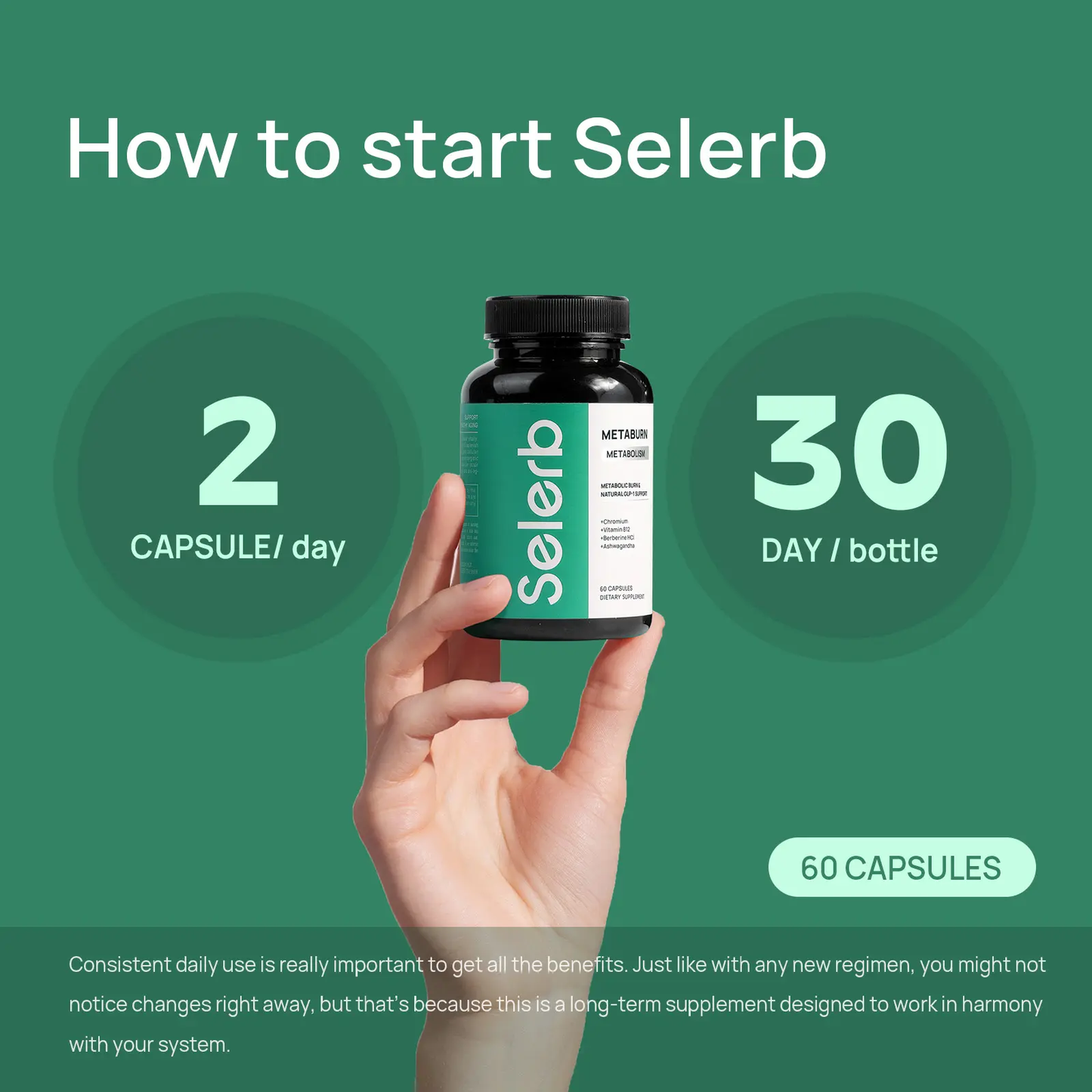 🔥[5𝟎% 𝐎𝐅𝐅 𝐋𝐀𝐒𝐓 𝐓𝐇𝐑𝐄𝐄 𝐃𝐀𝐘𝐒]Selerb Metaburn for Daily Nutrient Support – With Chromium, Vitamin B12 & Berberine HCI – 60 Capsules TikTokShopBlackFriday-JKL
