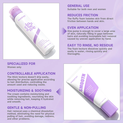 🔥[5𝟎% 𝐎𝐅𝐅 𝐋𝐀𝐒𝐓 𝐓𝐇𝐑𝐄𝐄 𝐃𝐀𝐘𝐒]Bikini Pain-Free Hair Removal Cream for Sensitive Skin, Hypoallergenic Formula-Gentle & Fast-Acting Depilatory with Citrus Scent, Aloe & Hyaluronic Acid for Soothing Care, Suitable for Men & Women-JKL