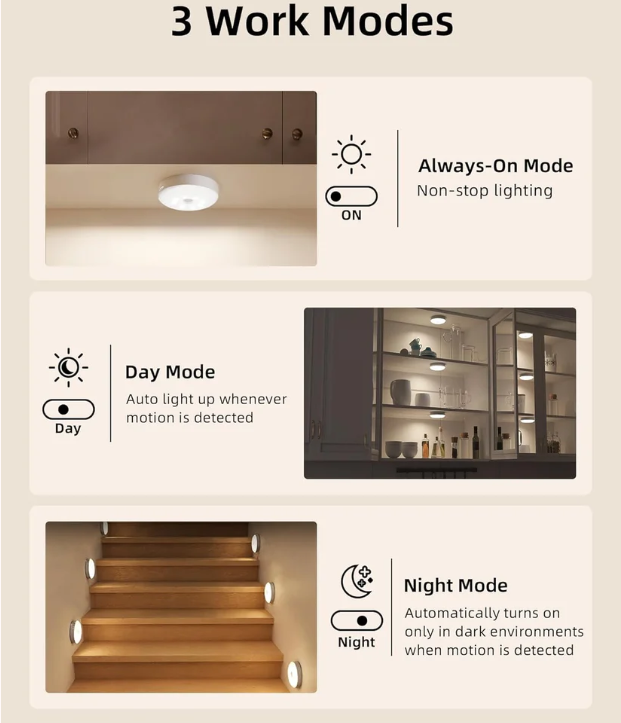 Under-cabinet lighting strip with charging station, rechargeable disc light strip-AD0