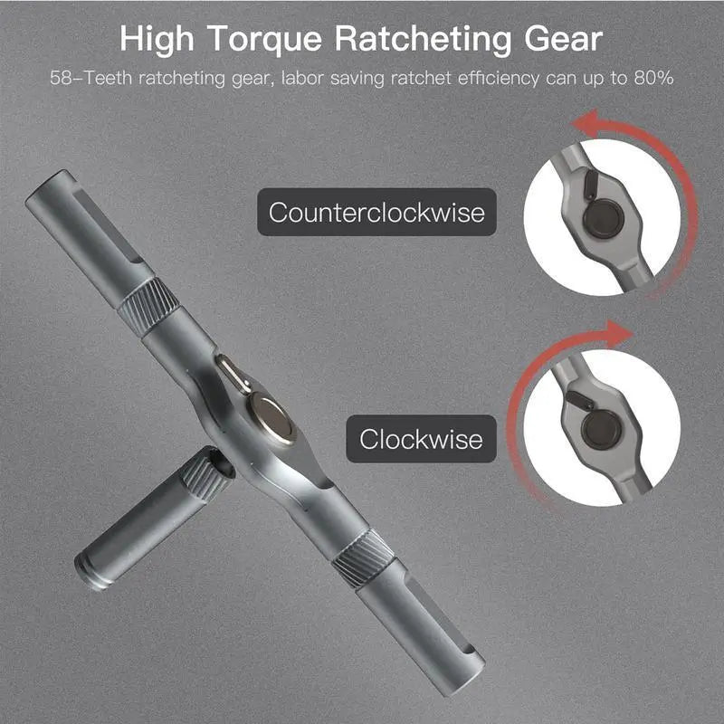 🔥[5𝟎% 𝐎𝐅𝐅 𝐋𝐀𝐒𝐓 𝐓𝐇𝐑𝐄𝐄 𝐃𝐀𝐘𝐒]SEESE 24 in 1 DlY Screwdriver Set,1 Set SwitchableScrewdriver Shape Magnetic Screwdriver Set,Compact and Portable Ratchet Screw0driver SetHome Repair Tool Box-JKL