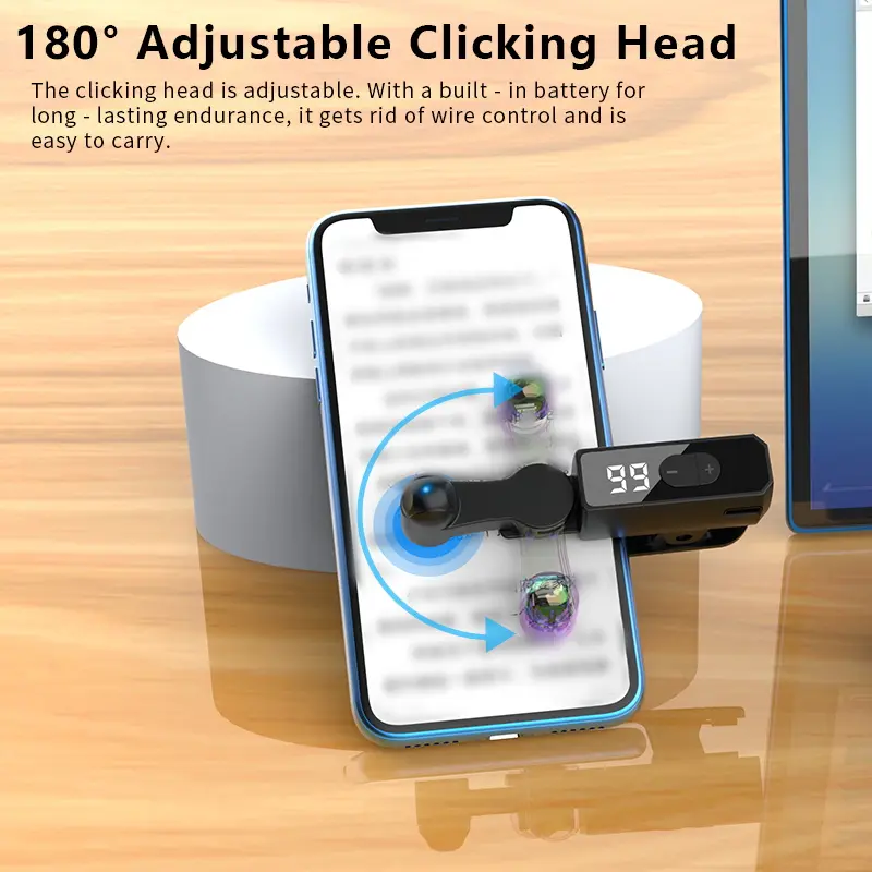 🔥[5𝟎% 𝐎𝐅𝐅 𝐋𝐀𝐒𝐓 𝐓𝐇𝐑𝐄𝐄 𝐃𝐀𝐘𝐒]2026 Rechargeable version Automatic Clicker - Auto Clicker Speed Tool – Fast Screen Tap Simulator for Smartphones and Controllers | Smart Trigger for Shopping, Rewards, Live Broadcast Likes and Tasks Portable Selfie-JKL