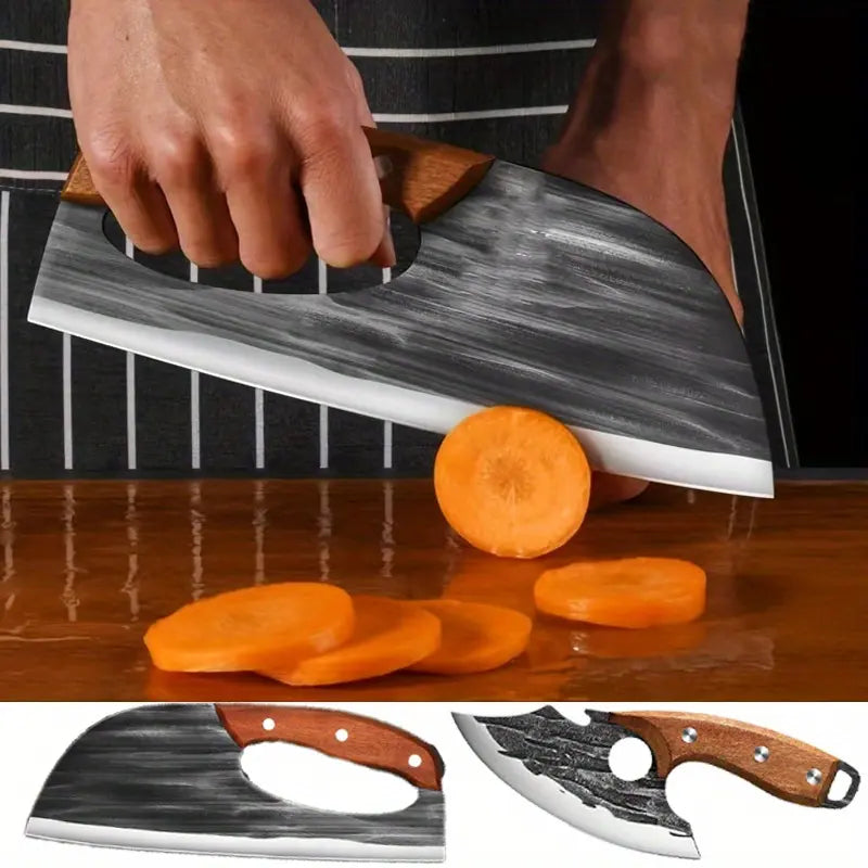 [Buy 1 Get 1 Free] For Only Today 2pcs kitchen knives, super sharp kitchen knives, meat cutters, kitchen knives and slicing knives Combination knife Block household knife chef knifes meat cleaver knife kitchen knives Kitchenware Meatcleaverset Cooking-OA