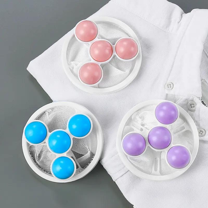 Washing Machine Filter Net Bag Cleaner Floating Hair Remover Household Laundry Ball Hair Catcher Universal Wash Protector Filter-OA