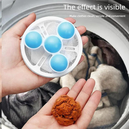 Washing Machine Filter Net Bag Cleaner Floating Hair Remover Household Laundry Ball Hair Catcher Universal Wash Protector Filter-OA
