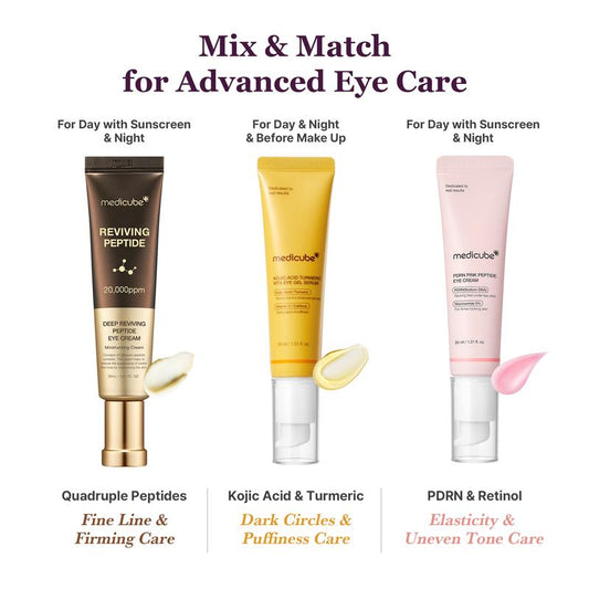 [NEW] [medicube] Mix & Match Eye Serum Set | Brightening, Elasticity & Puffiness Care for Smooth, Radiant & Youthful-Looking Eyes | Korean Skincare, K-Beauty-BP